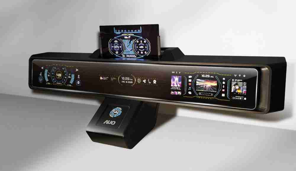 龙门国际Micro LED沉浸式车舱显示方案结合 可卷式、、可伸缩的Micro LED应用并可呈现不同的质感纹路，，，，展现人性化设计